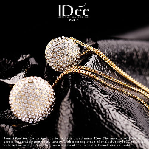 法式閃耀，時(shí)尚點(diǎn)睛——Idée藝術(shù)飾品滿鉆多層項(xiàng)鏈